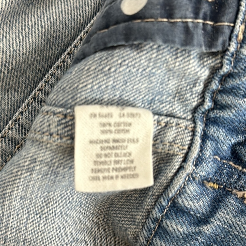 American Eagle 100% Cotton Distressed Denim Jean Jacket, XL - Picture 11 of 11